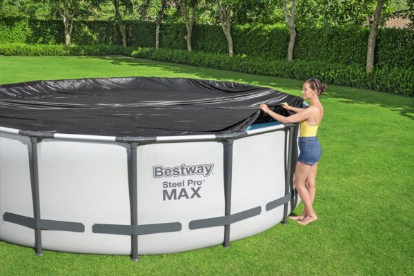 Uždangalas 457 cm „Bestway 58038“ karkasiniam baseinui