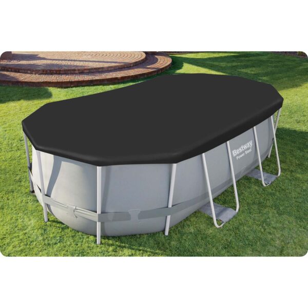 Uždangalas ovalo formos rėmo baseinui 427 x 250 x 100 cm Bestway 58425