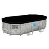 Uždangalas ovalo formos rėmo baseinui 427 x 250 x 100 cm Bestway 58425