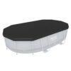 Uždangalas ovalo formos rėmo baseinui 427 x 250 x 100 cm Bestway 58425