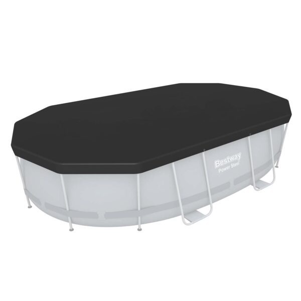 Uždangalas ovalo formos rėmo baseinui 427 x 250 x 100 cm Bestway 58425