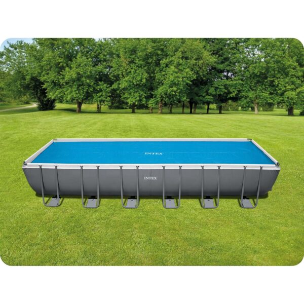 Saulės energija varomas baseino stogelis 716 x 346 cm INTEX 28017