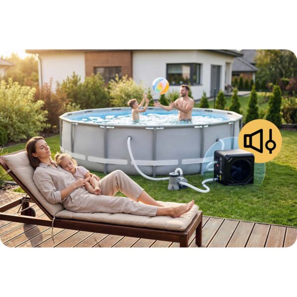 Šilumos siurblys SPA baseino vandens šildytuvui 3kw Humberg HM-911