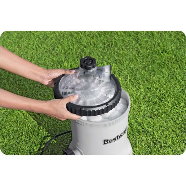 Baseino filtro pompa 5678 l/h + „Bestway“ 58870 filtro kamuoliukai