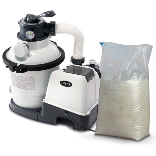 Smėlio filtro pompa 5700 l/h INTEX 26644 + 25 kg smėlio