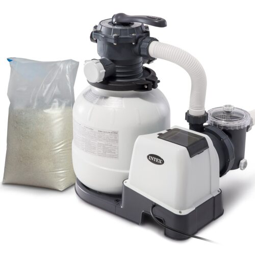 Pompa filtrująca piaskowa 7900 l/h INTEX 26646 + piasek 25 kg Smėlio filtro pompa 7900 l/h INTEX 26646 + 25 kg smėlio