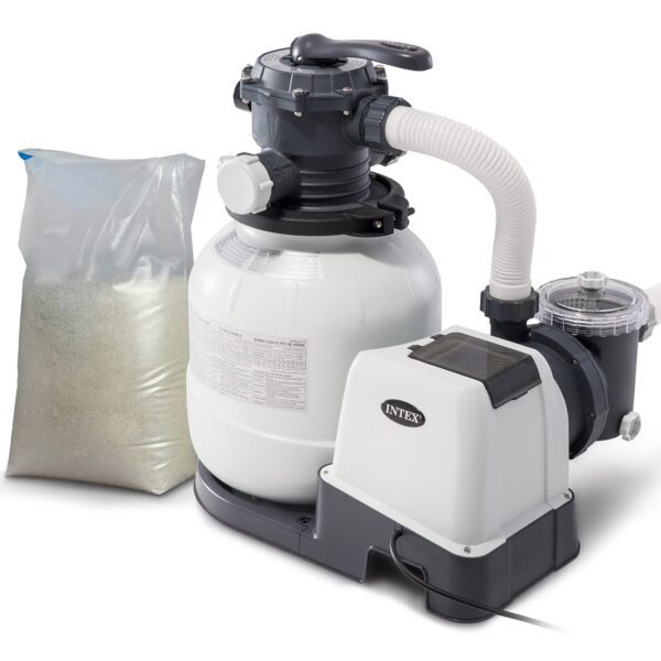 Smėlio filtro pompa 7900 l/h INTEX 26646 + 25 kg smėlio