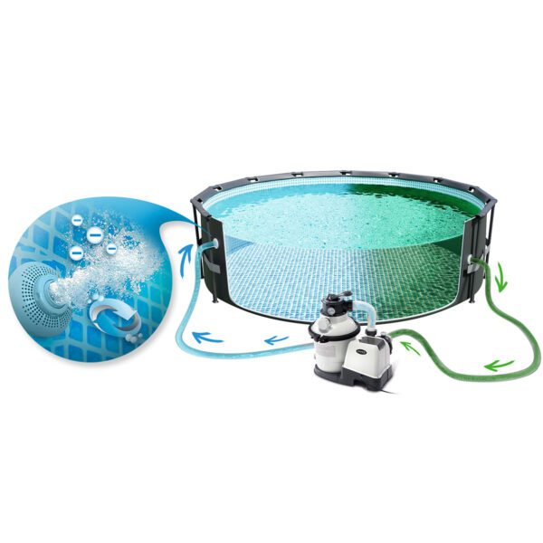 Smėlio filtro pompa + filtro rutuliukai 5700 l/h INTEX 26644