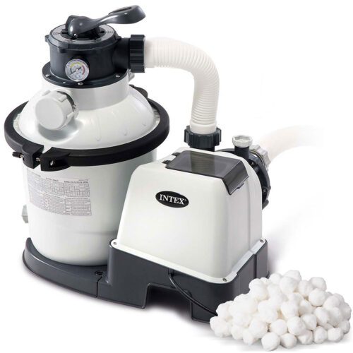 Smėlio filtro pompa + filtro rutuliukai 5700 l/h INTEX 26644