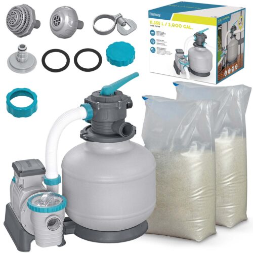Smėlio pompa 11355 l/val. + smėlis 50 kg „Bestway“