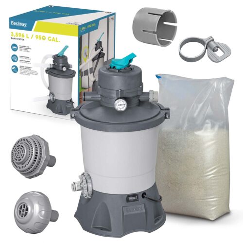 Smėlio pompa 3596 l/val. + smėlis 25 kg „Bestway“