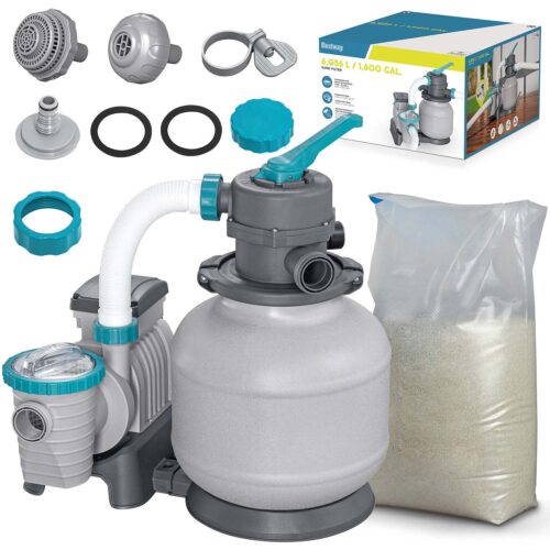 Smėlio pompa 6056 l/h „Bestway 58497“ + smėlis 25 kg