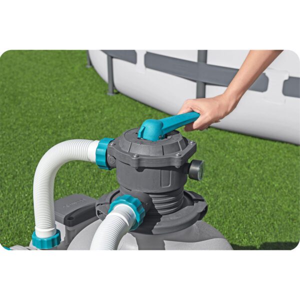 „Bestway 58486 11355“ baseino smėlio pompa su filtro kamuoliukais, skalbyklė ...