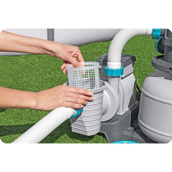 „Bestway 58497“ baseino smėlio pompa + filtro kamuoliukai, 6056 l/val.