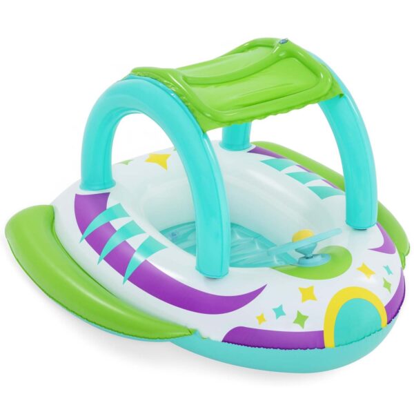 Paplūdimio plaukimo pontonas su stogu 107 x 112 cm Bestway 34149