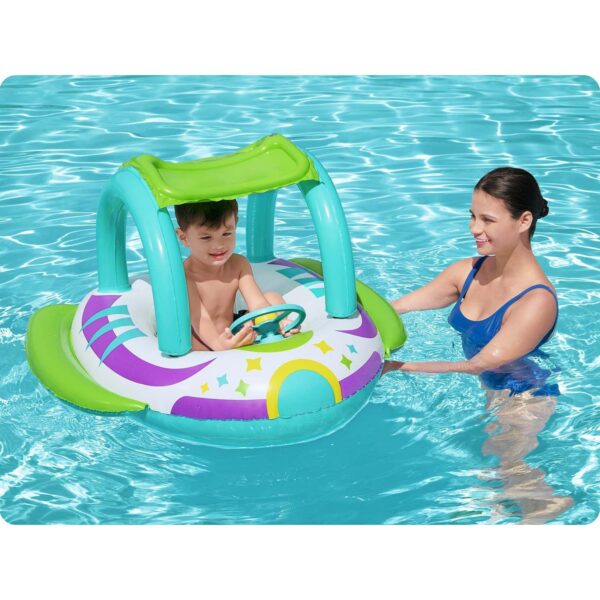 Paplūdimio plaukimo pontonas su stogu 107 x 112 cm Bestway 34149