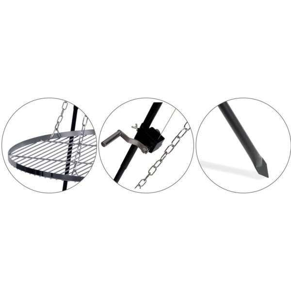 Berdsen BD-884 trikojo židinio grotelės 80 cm