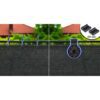 Tinklelis nuo šešėlių 1,5 x 25 m, 110 g/m² + 50 spaustukų, pilkas