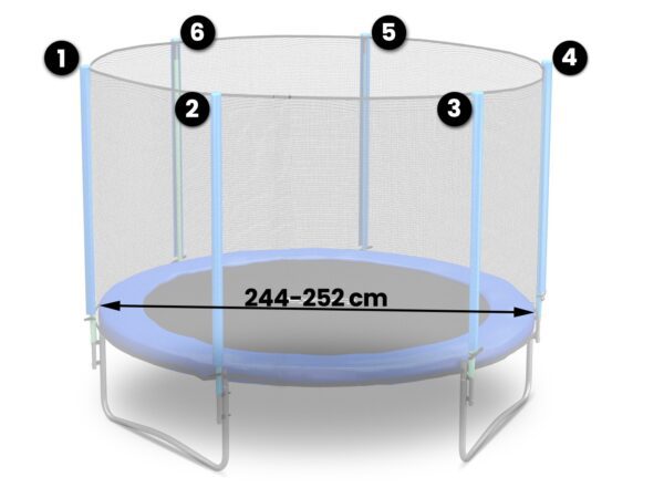 Lauko batuto tinklas 252 cm 8 pėdos Neo-Sport