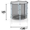Lauko batuto tinklas 140 cm 4,5 pėd. Neo-sport