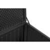 Sodo dėžė 109 x 51 x 55 cm 270 litrų juoda