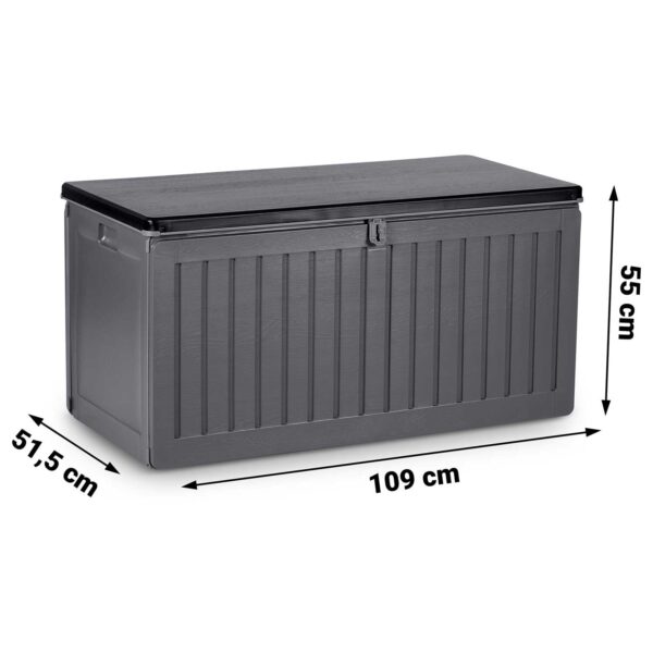 Sodo dėžė 109 x 51 x 55 cm 270 litrų pilka