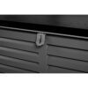 Sodo dėžė 143 x 57 x 53,5 cm 390 litrų juodos ir pilkos spalvos