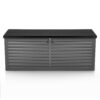 Sodo dėžė 143 x 57 x 53,5 cm 390 litrų juodos ir pilkos spalvos