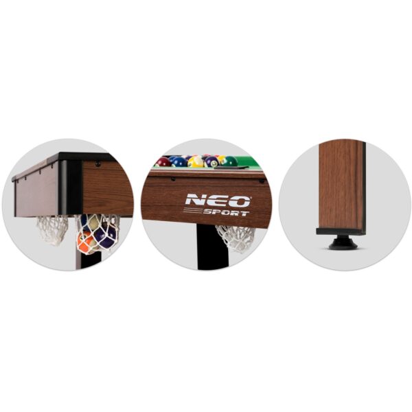 1,2 m biliardo stalų komplektas vaikams, didelis Neo-Sport NS-807