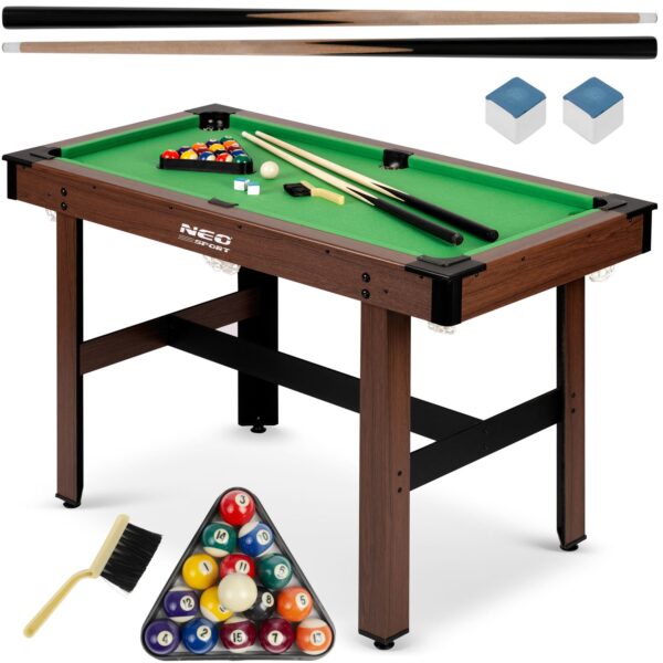 1,2 m biliardo stalų komplektas vaikams, didelis Neo-Sport NS-807