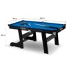 6 pėdų biliardo stalo komplektas, didelis biliardo stalas, biliardo stalas, Neo-Sport NS-808