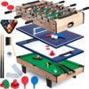4 viename daugiafunkcis žaidimų stalas 80x43x30cm NS-800 medinis