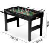 „Neosport“ stalo futbolo stalas, 118 x 61 x 79 cm, NS-805, juodas