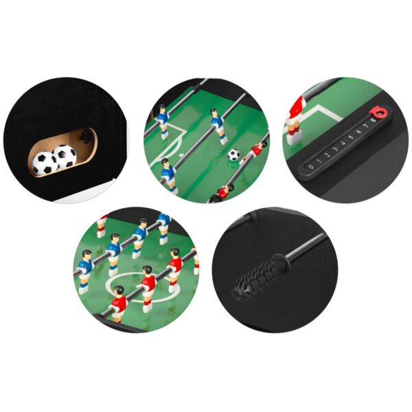 „Neosport“ stalo futbolo stalas, 121 x 61 x 80 cm, NS-803, juodas