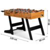 Neosport stalo futbolo stalas 121 x 61 x 80 cm NS-803 medinis