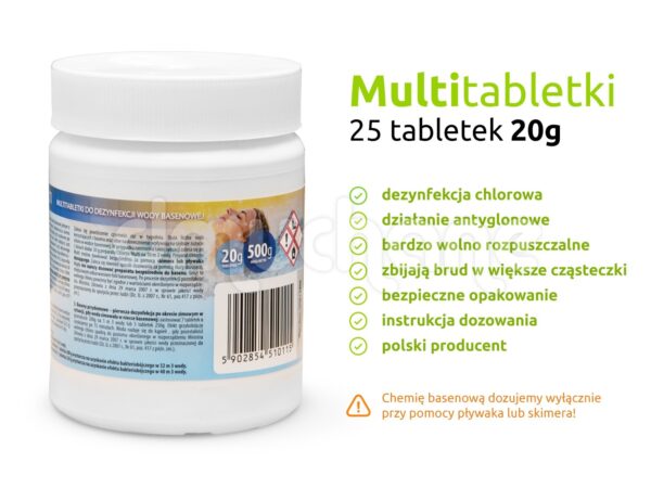 Daugiafunkcinės tabletės 25 x 20 g - 0,5 kg