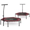 „Neo-Sport Fitness“ batutas su rankena, 127 cm – šešiakampis, raudonas