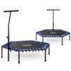 Fitneso batutas su rankena 127 cm Neo-Sport - šešiakampis mėlynas