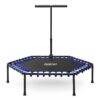 Fitneso batutas su rankena 127 cm Neo-Sport - šešiakampis mėlynas
