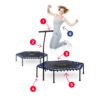 Fitneso batutas su rankena 127 cm Neo-Sport - šešiakampis mėlynas