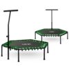 Fitneso batutas su rankena 127 cm Neo-Sport - šešiakampis žalias