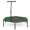 Fitneso batutas su rankena 127 cm Neo-Sport - šešiakampis žalias