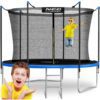 Trampolina ogrodowa 10ft/312cm z siatką wewnętrzną i drabinką Neo-Sport 10 pėdų / 312 cm sodo batutas su vidiniu tinklu ir kopėčiomis „Neo-Sport“