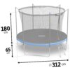 Trampolina-ogrodowa-10ft312cm-z-siatka-wewnetrzna-i-drabinka-Neo-Sport-Trampoliny-gt-Trampoliny-ogrodowe-4 10 pėdų / 312 cm sodo batutas su vidiniu tinklu ir kopėčiomis „Neo-Sport“