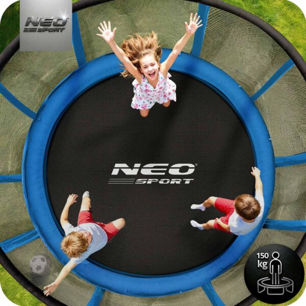 10 pėdų / 312 cm sodo batutas su lauko tinklu ir kopėčiomis „Neo-Sport“
