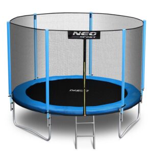 10 pėdų / 312 cm sodo batutas su lauko tinklu ir kopėčiomis „Neo-Sport“