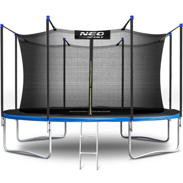 12 pėdų / 374 cm sodo batutas su vidiniu tinklu ir kopėčiomis „Neo-Sport“