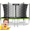 Trampolina ogrodowa 12ft/374cm z siatką wewnętrzną i drabinką Neo-Sport 12 pėdų / 374 cm sodo batutas su vidiniu tinklu ir kopėčiomis „Neo-Sport“