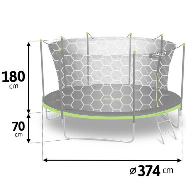 Trampolina-ogrodowa-12ft374cm-z-siatka-wewnetrzna-i-drabinka-Neo-Sport-Trampoliny-gt-Trampoliny-ogrodowe-4 12 pėdų / 374 cm sodo batutas su vidiniu tinklu ir kopėčiomis „Neo-Sport“