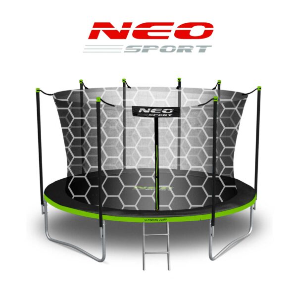 Trampolina-ogrodowa-12ft374cm-z-siatka-wewnetrzna-i-drabinka-Neo-Sport-Trampoliny-gt-Trampoliny-ogrodowe-5 12 pėdų / 374 cm sodo batutas su vidiniu tinklu ir kopėčiomis „Neo-Sport“